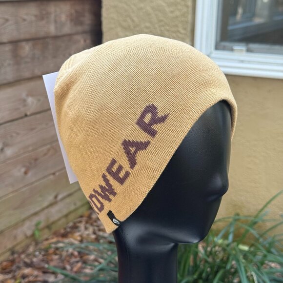 Mountain Hardwear IcnoColor Beanie Unisex O/S Cap Reversible Tan Camouflage New - Picture 2 of 7